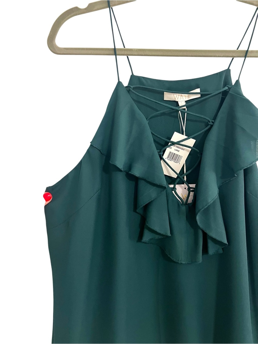 WAYF Ruffle Lace-Up Cami - Picture 5 of 11